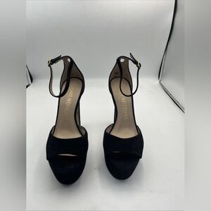 Stuart Weitzman Black Suede Heels